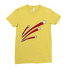 stars and stripes Ladies Fitted T-Shirt