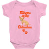 Sleeps With Chihuahua Baby Onesie