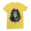 nerd  lion Ladies Fitted T-Shirt