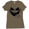 evil jack o' lantern scary Ladies Fitted T-Shirt