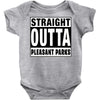 straight outta pleasant parks Baby Bodysuit