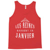 les reines naissent en janvier Tank Top