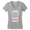 Never Underestimate The Strength Of A Breast Cancer Warrior Women's V-Neck T-Shirt