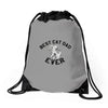 best cat dad ever Drawstring Bags