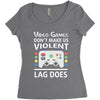 i love video games. Women's Triblend Scoop T-shirt