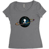Space Girl Women's Triblend Scoop T-shirt