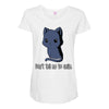 don't tell me to smile Maternity Scoop Neck T-shirt
