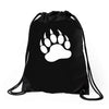 tiger paw sticker vinyl decal   wildcat claws print pet car window tru Drawstring Bags
