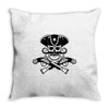 retro pirate Throw Pillow