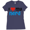 i love my nerd Ladies Fitted T-Shirt