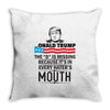 Donald trump The D Is Missing Throw Pillow