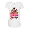 paw patrol birthday girl grandpa Maternity Scoop Neck T-shirt