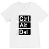 control alt delete V-Neck Tee