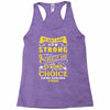 We Don't Know How Strong We Really Are Until Being Strong Is The Only Racerback Tank
