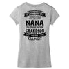 Super Cool Nana Of A Freaking Awesome Grandson Women's V-Neck T-Shirt
