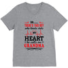 There's This Boy Who Stole My Heart He Calls Me Grandma V-Neck Tee