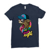 up all night cat Ladies Fitted T-Shirt