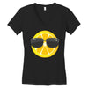 Lemon with Glasses Women's V-Neck T-Shirt