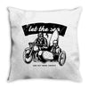 let the sea and get more energy white Throw Pillow