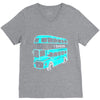 london double decker bus V-Neck Tee
