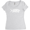 darwin'   fish Women's Triblend Scoop T-shirt