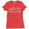 outdoors hiking and camping Ladies Fitted T-Shirt