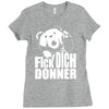 ted fick dich donner Ladies Fitted T-Shirt