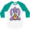 zombie bunny loves brains 3/4 Sleeve Shirt