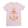 anchored faith Ladies Fitted T-Shirt