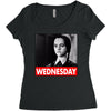wednesday addams Women's Triblend Scoop T-shirt