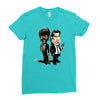 pulp fiction caricature ideal birthday gift present Ladies Fitted T-Shirt