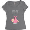 Estimated Delivery September Baby Girl Women's Triblend Scoop T-shirt