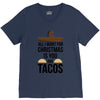 i love you and tacos. V-Neck Tee