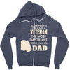 veteran dad 2 Zipper Hoodie