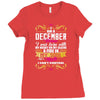 i am a december women Ladies Fitted T-Shirt