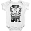 Never Underestimate Dog Rescuer Who Was Born April Baby Onesie