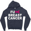 fuck breast cancer Zipper Hoodie