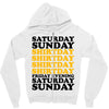 saturday sunday shitday Zipper Hoodie
