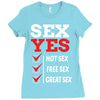 Sex Yes Please Ladies Fitted T-Shirt
