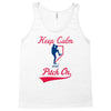 keep calm and pitch on Tank Top