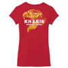 khabib gold eagle Women's V-Neck T-Shirt