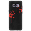 bloody hand print funny zombie kill undead blood horror killer Samsung Galaxy S8 Plus Case