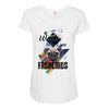who loves frenchies Maternity Scoop Neck T-shirt