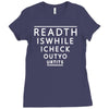 read this while i check out your tis Ladies Fitted T-Shirt