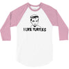 i like turtles t shirt s m l xl 2xl 3xl funny zombie kid humor geeky n 3/4 Sleeve Shirt