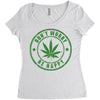 don't worry be happy Women's Triblend Scoop T-shirt