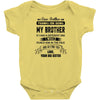 Thanks For Being My Brother, Love, Your Big Sister Baby Onesie