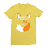 for fox sake Ladies Fitted T-Shirt