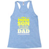 proud son dad Racerback Tank