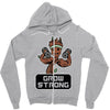 groot grow strong galaxy gym fitness mashup Zipper Hoodie